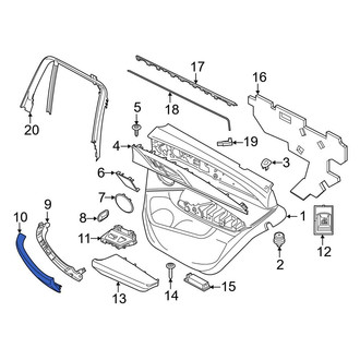 BMW OE - Rear Right Door Panel Handle Cover