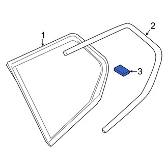 BMW OE - Quarter Panel Reveal Molding Clip