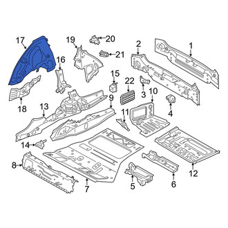 BMW OE - Rear Left Inner Wheel Housing Side Panel