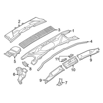 BMW OE - Air Conditioner & Heater - Evaporator & Heater Components (Activated Carbon Filter)