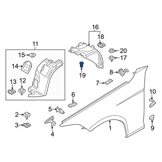 BMW OE - Rear Bumper Cover Nut