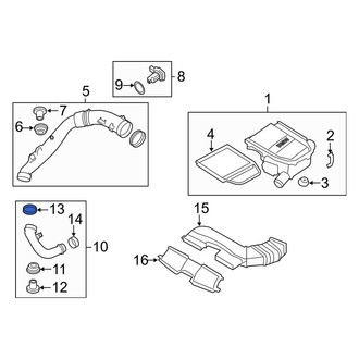 BMW OE - Upper Engine Air Intake Hose Gasket