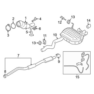 BMW OE - Exhaust System - Exhaust Components (2.0L)