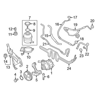 BMW OE - Steering Gear & Linkage - Pump & Hoses (Hydraulic), (2.0L Gas)