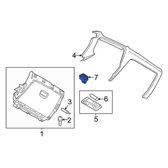 BMW OE - Front Trunk Lid Release Switch