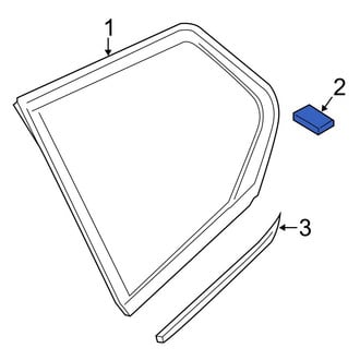 BMW OE - Quarter Panel Glass Clip