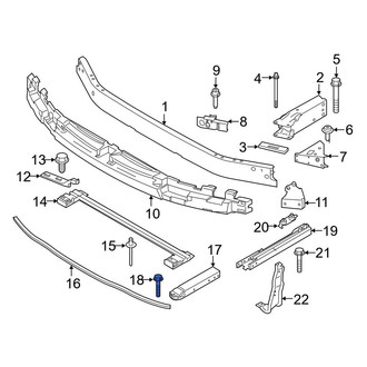 BMW OE - Front Bumper Impact Bar Bolt