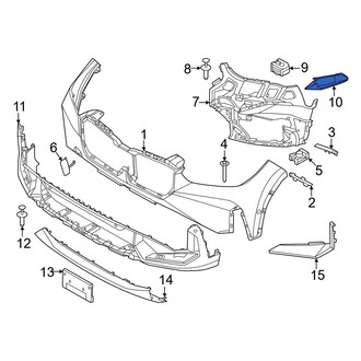 BMW OE - Left Bumper Cover Support Rail Insulator