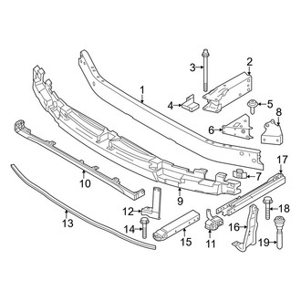 BMW OE - Front Bumper & Grille - Bumper & Components (W/O M Sport Package, Bumper Support), (xDrive28i)