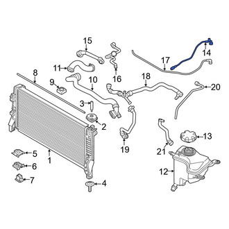 BMW OE - Engine Coolant Overflow Hose