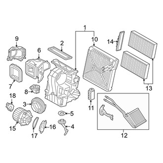 BMW OE - Air Conditioner & Heater - Evaporator & Heater Components