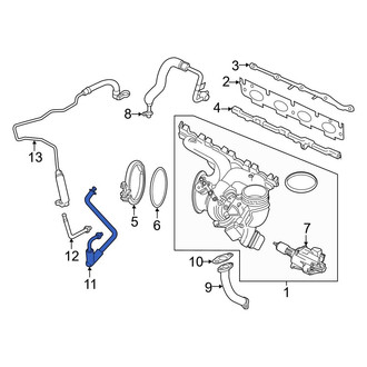 BMW OE - Turbocharger Coolant Line