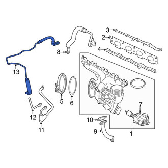 BMW OE - Turbocharger Coolant Line