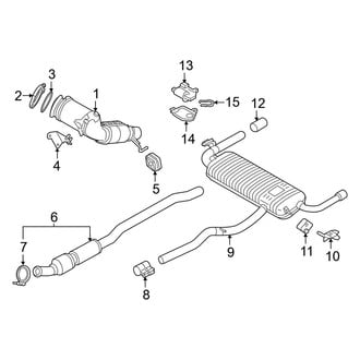 BMW OE - Exhaust System - Exhaust Components (xDrive28i)