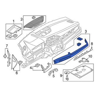 BMW OE - Right Instrument Panel Molding