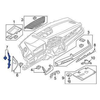 BMW OE - Center Right Body A-Pillar Trim Panel