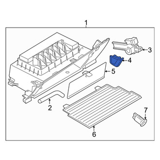 BMW OE - Front Right Glove Box Insulator