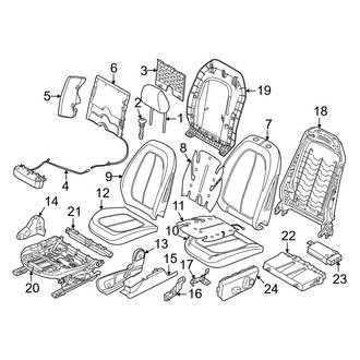 BMW OE - Seats & Tracks - Passenger Seat Components (W/O Sport Seat)