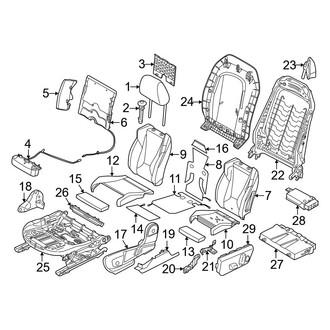 BMW OE - Seats & Tracks - Passenger Seat Components (With Sport Seat)