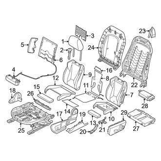BMW OE - Seats & Tracks - Driver Seat Components (With Sport Seat)