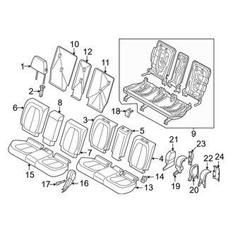 BMW OE - Seats & Tracks - Rear Seat Components (40/20/40)