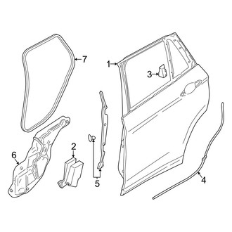 BMW OE - Rear Door - Door & Components