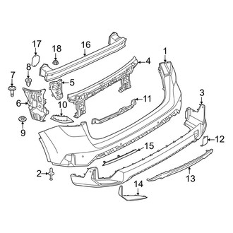 BMW OE - Rear Bumper - Bumper & Components (W/O M Sport Package)