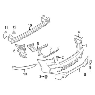 BMW OE - Rear Bumper - Bumper & Components (With M Sport Package, Bumper Cover & Trim)