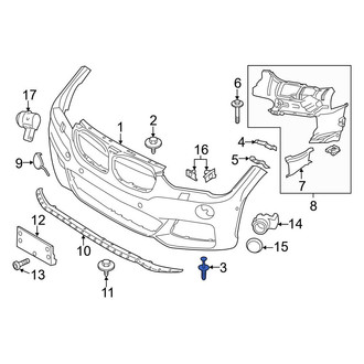 BMW OE - Bumper Cover Rivet