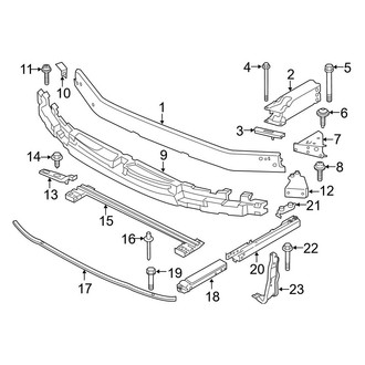 BMW OE - Front Bumper & Grille - Bumper & Components (With M Sport Package, Bumper Support)