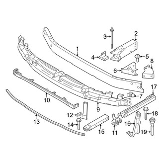 BMW OE - Front Bumper & Grille - Bumper & Components (Bumper Support), (M35i xDrive)