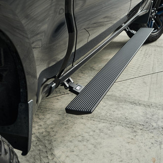 Body Armor 4x4® - E-Series Cab Length Black Running Boards