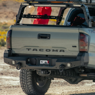 Body Armor 4x4® - PRO-Series II Full Width Black Powder Coated Rear HD Bumper