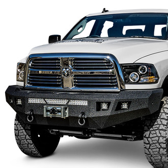 Body Armor 4x4® - ECO-Series Full Width Black Front Winch HD Bumper