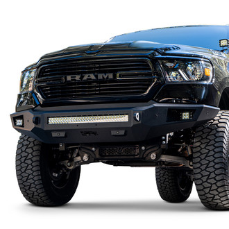 Body Armor 4x4® - Ambush Full Width Black Powder Coated Front HD Bumper