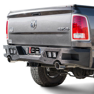 Body Armor 4x4® - ECO-Series Full Width Black Rear HD Bumper