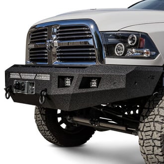 Body Armor 4x4® - ECO-Series Full Width Black Front Winch HD Bumper
