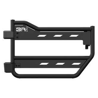 Body Armor 4x4® - Black Powder Coat Front Tube Doors with Webbing