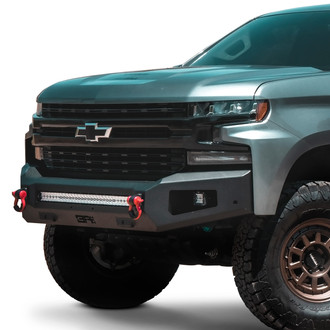 Body Armor 4x4® - Ambush Full Width Black Powder Coated Front HD Bumper