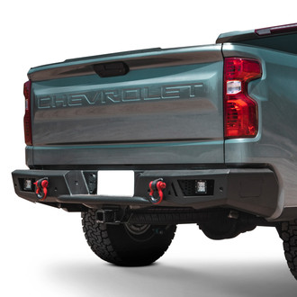 Body Armor 4x4® - Ambush Full Width Black Powder Coated Rear HD Bumper