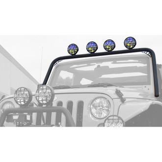 Body Armor 4x4® - 4-Tab Windshield Frame Light Bar for 4 Lights