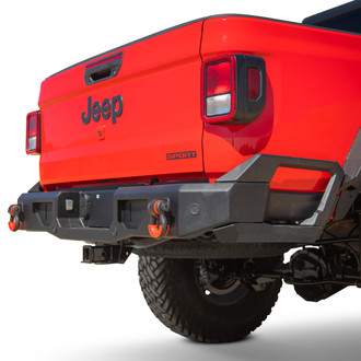 Body Armor 4x4® - Full Width Black Powder Coated Rear HD Bumper