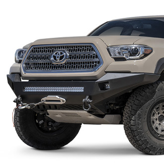 Body Armor 4x4® - PRO-Series Full Width Black Powder Coated Front Winch HD Bumper
