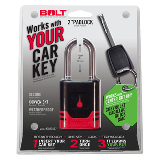 Bolt Lock® - Padlock for Center Cut Keys