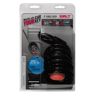 Bolt Lock® - 6' Cable Lock for Side Cut Keys