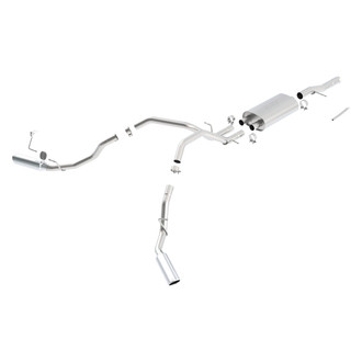 Borla® - Touring™ Stainless Steel Cat-Back Exhaust System with Split Side Exit
