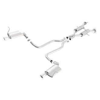Borla® - Touring™ Stainless Steel Cat-Back Exhaust System with Split Rear Exit