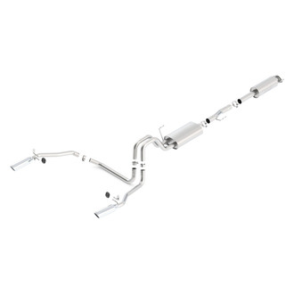 Borla® - S-Type™ 304 SS Cat-Back Exhaust System with Split Rear Exit