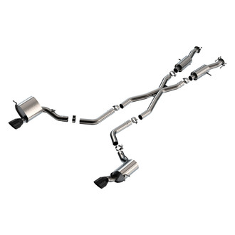 Borla® - S-Type™ 304 SS Cat-Back Exhaust System with Split Rear Exit