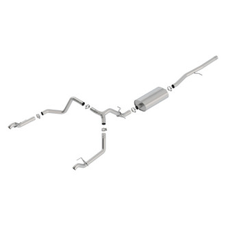 Borla® - Touring™ 304 SS Cat-Back Exhaust System with Split Rear Exit